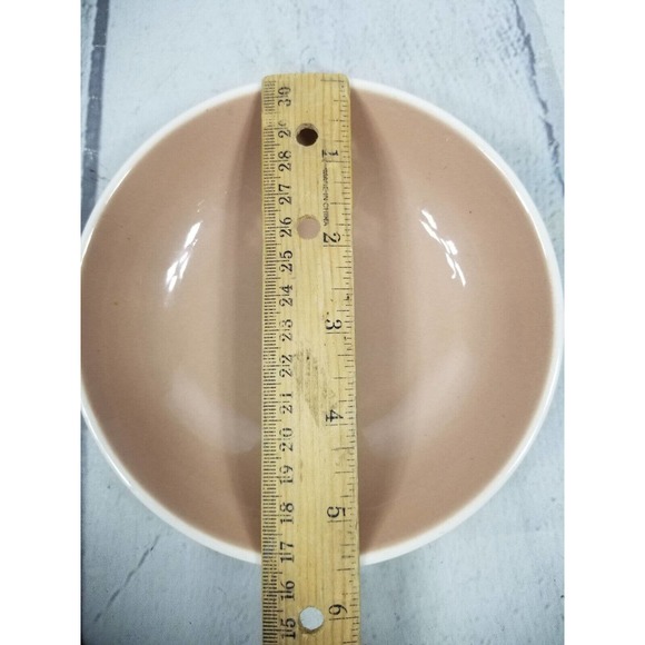 Harkerware Springtime Cocoa Pink Tan Soup Berry Cereal Bowl 5.5" - Picture 6 of 6